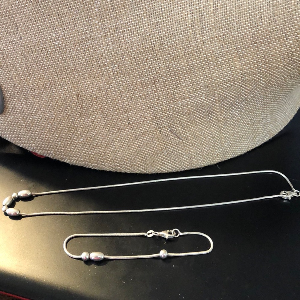 Sterling Silver Necklace Set - image 2